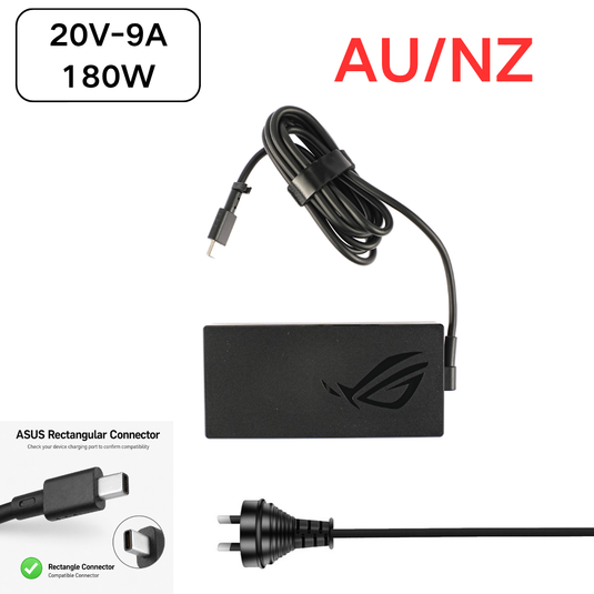 [20V-9A/180W][Rectangle Connctor] ASUS ROG Zephyrus G14 (2025) GA403 GA403UI GA403UU GA403UV Series - Laptop AC Power Supply Adapter Charger