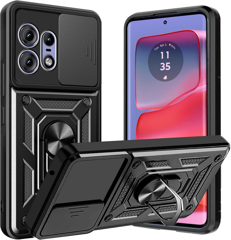 Cargue la imagen en el visor de la galería, [Built-in 360-degree rotatable ring bracket][Camera Cover] Motorola Moto Edge 50 Pro - Shield Shockproof Rugged Heavy Duty Case - Polar Tech Australia

