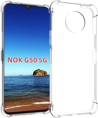 Nokia G50 5G - AirPillow Cushion Transparent Soft Clear TPU Four Corners Protective Case - Polar Tech Australia