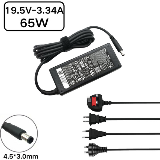 [19.5V-3.34A/65W][4.5*3.0] Dell Inspiron Laptop AC Power Adapter Laptop Charger - Polar Tech Australia