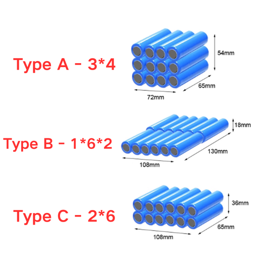 [0950-8021 Connector][18650] Universal 9000mAh 11.1V Rechargeable Li-Ion Lithium Polymer Battery