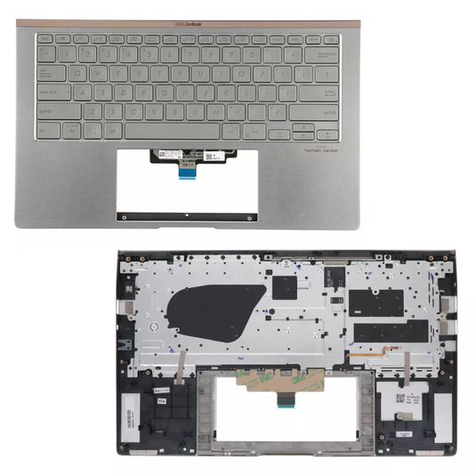 ASUS ZenBook Flip UX434DA UM433D Series - Laptop Palmrest Cover Frame With Keyboard & Backlit US English Layout