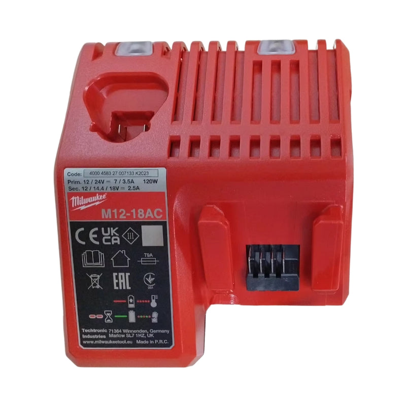 Chargez l&#39;image dans la visionneuse de la galerie, [M12-18AC][12/24V-7.0/3.5A] Genuine Original Milwaukee Fast Charger Electrical Tool Li-ion Battery - Replacement Charger - Polar Tech Australia

