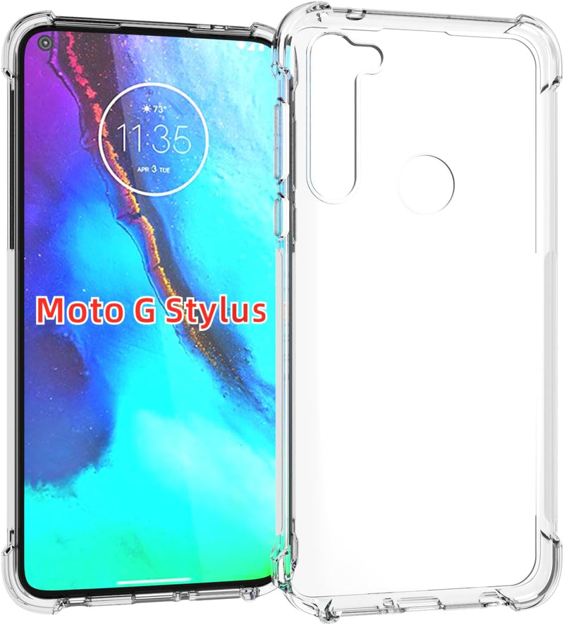Chargez l&#39;image dans la visionneuse de la galerie, Motorola Moto G Stylus 2020 - AirPillow Cushion Transparent Soft Clear TPU Four Corners Protective Case - Polar Tech Australia

