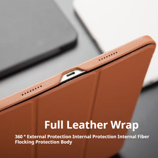 Apple iPad Pro 11-inch 4th Gen (2022) Genuine Leather Full-protection Shockproof Case - Polar Tech Australia