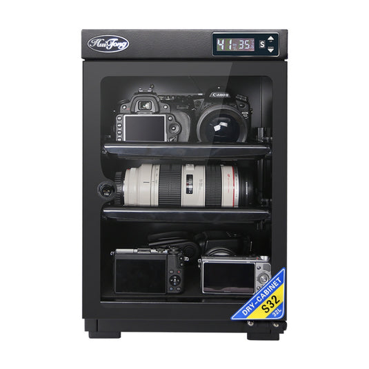 32L Camera Dehumidifying Dry Cabinet, Electronic Moisture Proof Storage Cabinet for DSLR Camera Lens, Photography Equipment, Digital Devices, Silent Energy Saving Dry Box