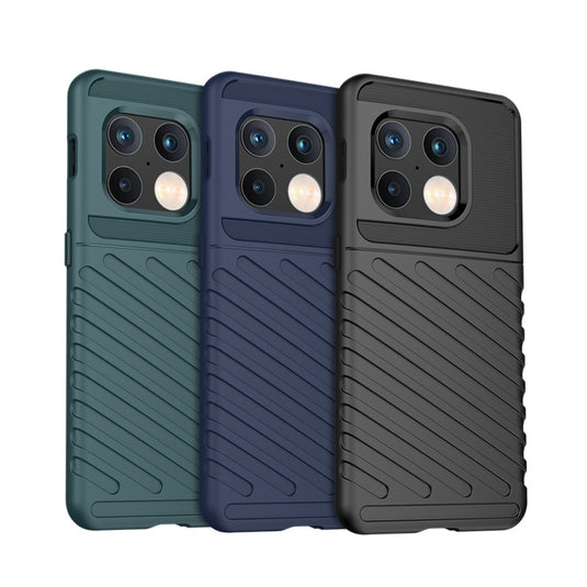 OnePlus 10 Pro - Thunder Series Twill Texture Thickened Anti-fall Protection TPU Case