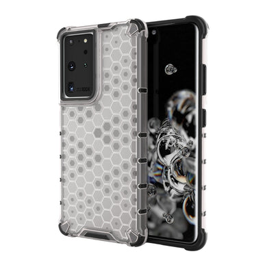 Samsung Galaxy S21 5G (SM-G991) - Honeycomb Transparent Shockproof Protection Case