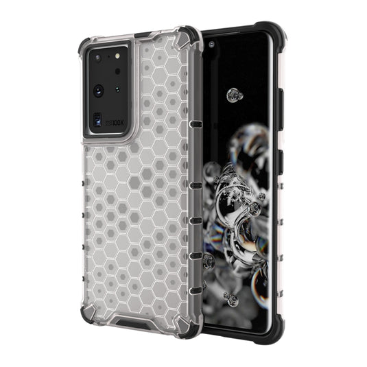 Samsung Galaxy S21 5G (SM-G991) - Honeycomb Transparent Shockproof Protection Case