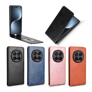 Honor Magic7 (PTP-AN00) - Magnetic Vertical Flip Leather Phone Case