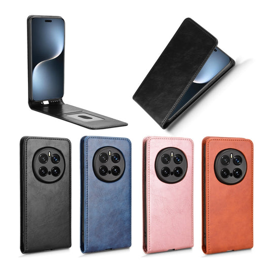 Honor Magic7 (PTP-AN00) - Magnetic Vertical Flip Leather Phone Case