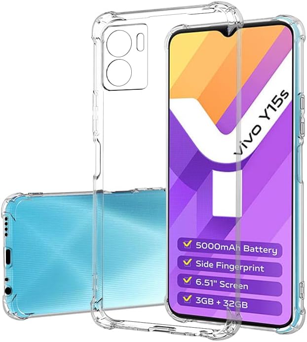 Load image into Gallery viewer, Vivo Y01/Vivo Y15s 2021 - AirPillow Cushion Transparent Soft Clear TPU Four Corners Protective Case - Polar Tech Australia
