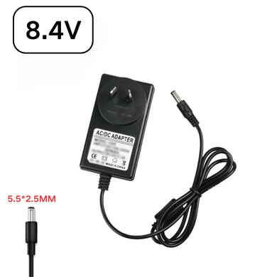 [8.4V][5.5x2.5 & 5.5x2.1] Universal Computer/Monitor/LED Strip/Light Module/Speaker/CCTV/Router/Camera - Power Supply Adapter Wall Charger - Polar Tech Australia