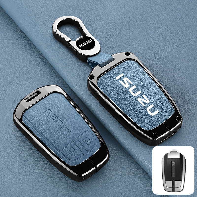 Cargue la imagen en el visor de la galería, Isuzu Aluminum Alloy Shockproof Car Key Case Cover for D-Max, MU-X, Lingtuo, Ruimai
