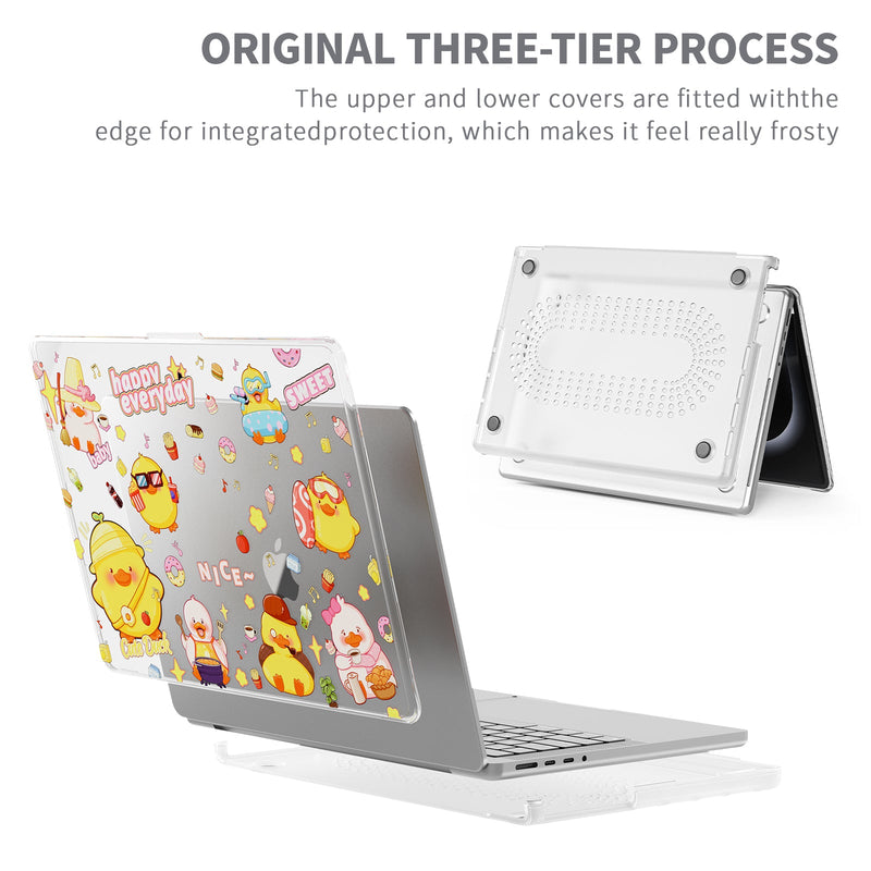 Load image into Gallery viewer, Apple MacBook Pro 14.2&quot; (A2442 &amp; A2779 &amp; A2918 &amp; A2992) - Cute Cartoon Transparent Shockproof &amp; Slim Case
