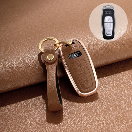 Audi 360° All Inclusive Car Key Fob Case Cover For A3, A4, A5, A6, A7, A8, Q2, Q5, Q7, Q8, e-tron