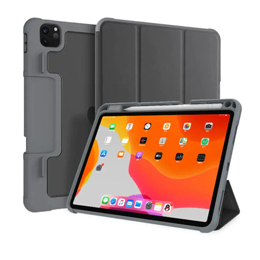 Apple iPad Pro 11" & Air 4/5 10.9" & Air 6 11" - Mutural Smart Stand PU Leather Business Style Case (Copy)