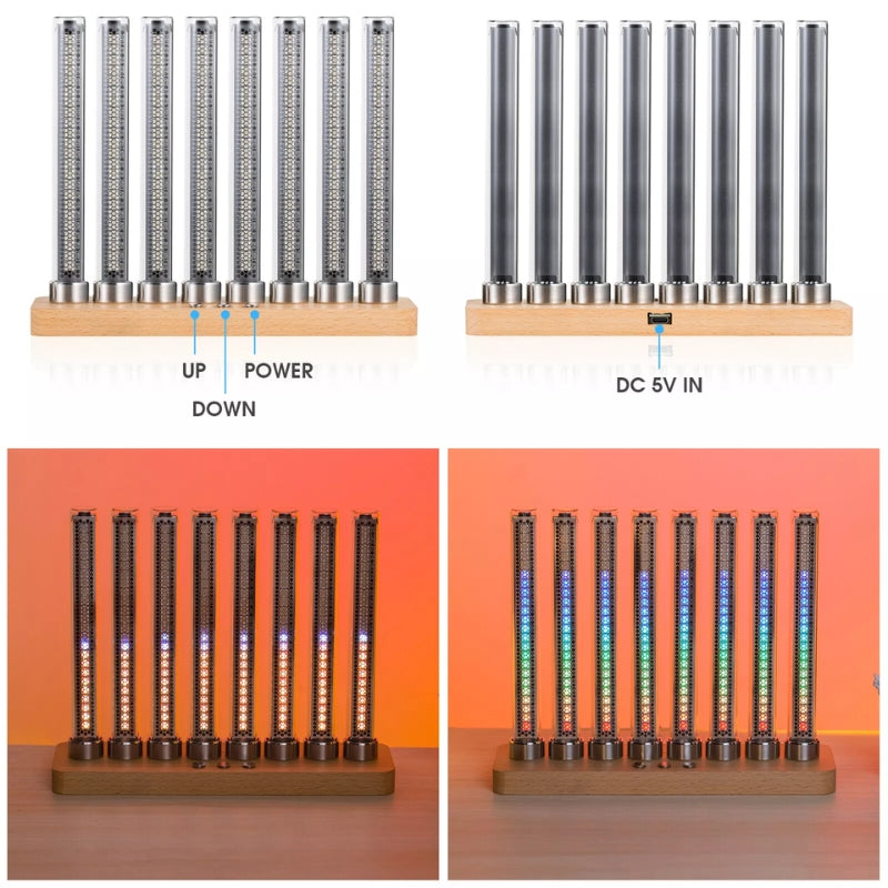 Cargue la imagen en el visor de la galería, Music Spectrum Light VU Meter Analog Glow Tube Level Indicator Pickup Light
