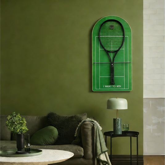 The Wimbledon Tennis Championship Inspired Tennis Racket Display Case – Wall Mount Frame for Tennis Collection - Polar Tech Australia
