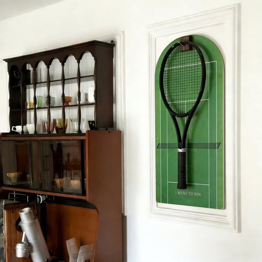 The Wimbledon Tennis Championship Inspired Tennis Racket Display Case – Wall Mount Frame for Tennis Collection - Polar Tech Australia