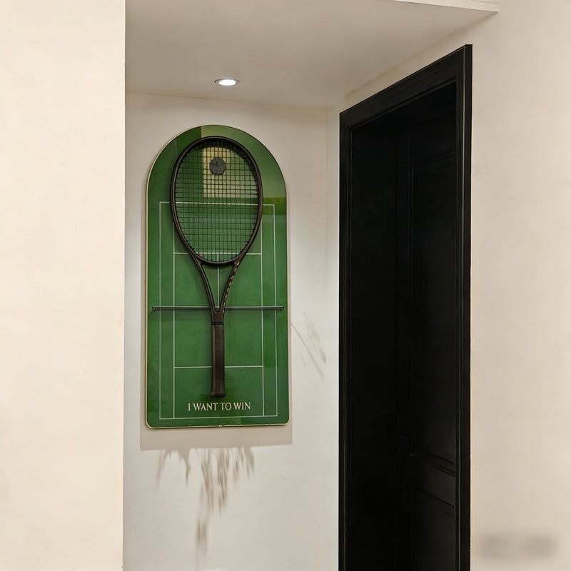 Load image into Gallery viewer, The Wimbledon Tennis Championship Inspired Tennis Racket Display Case – Wall Mount Frame for Tennis Collection - Polar Tech Australia
