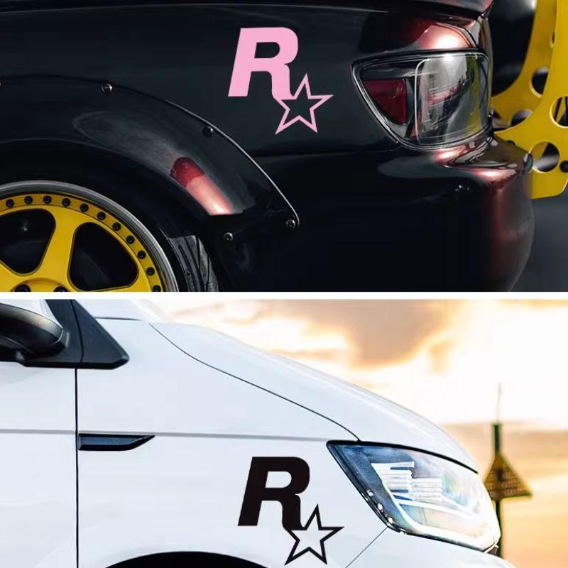 Chargez l&#39;image dans la visionneuse de la galerie, R Star Car Stickers Electric Game Around GTA5 Speed Car Body Scratch Stickers Fuel Tank Cover Stickers - i-Station Mobile Phone &amp; Electronic Device Repair and Accessories
