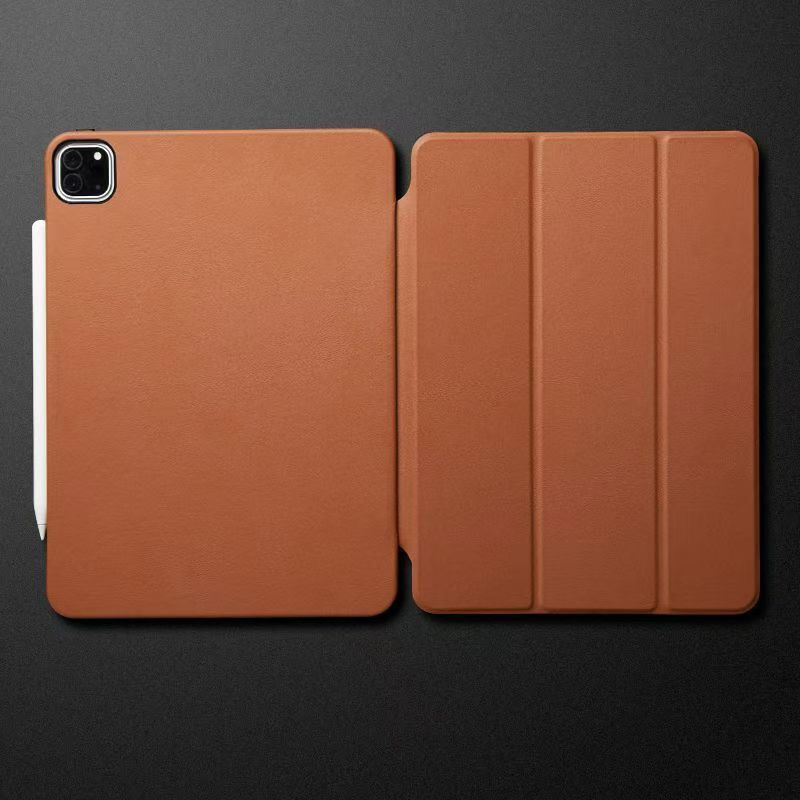 Cargue la imagen en el visor de la galería, Apple iPad Pro 11-inch 4th Gen (2022) Genuine Leather Full-protection Shockproof Case - Polar Tech Australia
