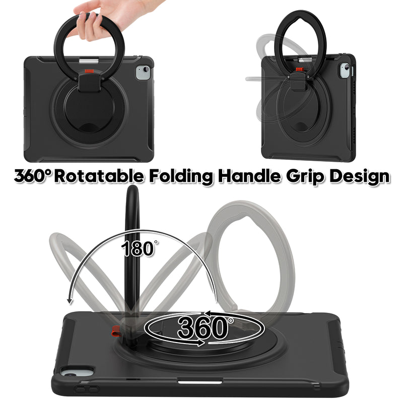Chargez l&#39;image dans la visionneuse de la galerie, Apple iPad Pro 2024 13”  - EVA Kid Friendly Heavy Duty Ring Holder Stand Case - Polar Tech Australia

