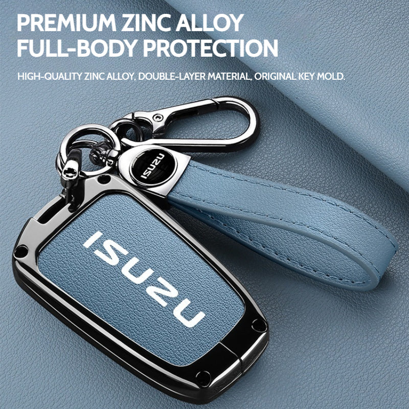 Cargue la imagen en el visor de la galería, Isuzu Aluminum Alloy Shockproof Car Key Case Cover for D-Max, MU-X, Lingtuo, Ruimai
