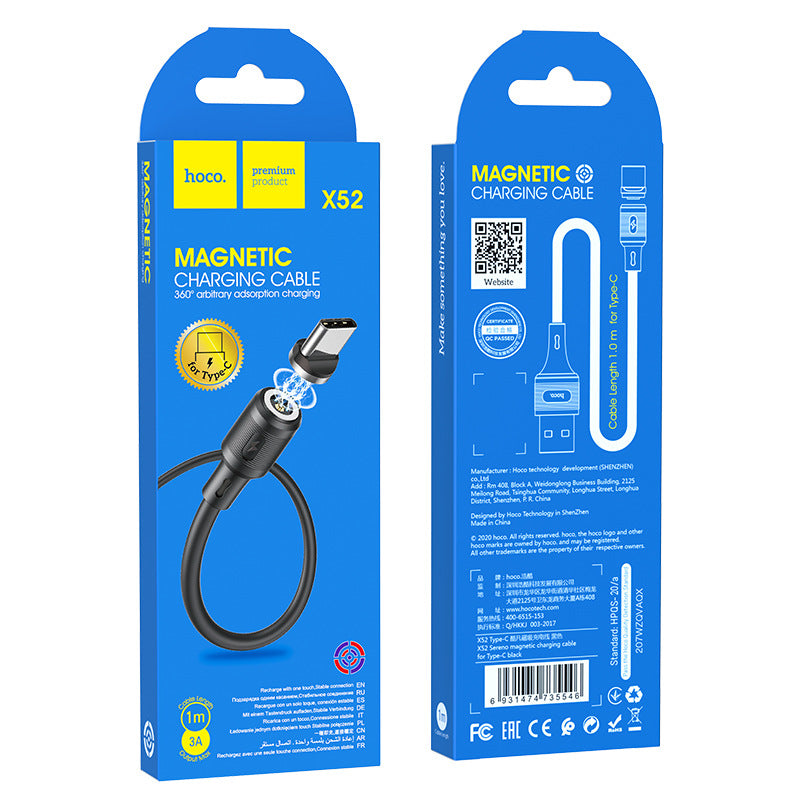 Cargue la imagen en el visor de la galería, [X52] HOCO Magnetic Magnet Suction Charging Cable (Lightning/Micro/Type C) - Polar Tech Australia
