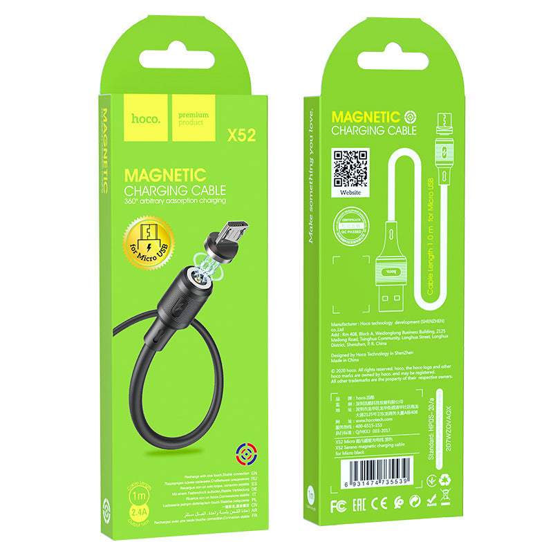 Cargue la imagen en el visor de la galería, [X52] HOCO Magnetic Magnet Suction Charging Cable (Lightning/Micro/Type C) - Polar Tech Australia
