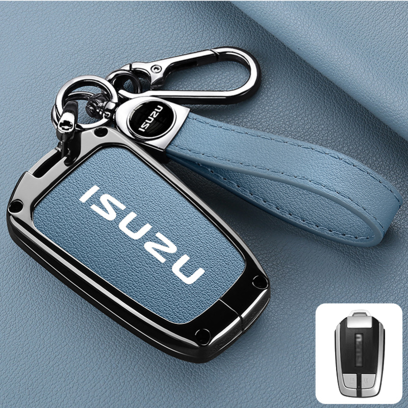 Cargue la imagen en el visor de la galería, Isuzu Aluminum Alloy Shockproof Car Key Case Cover for D-Max, MU-X, Lingtuo, Ruimai
