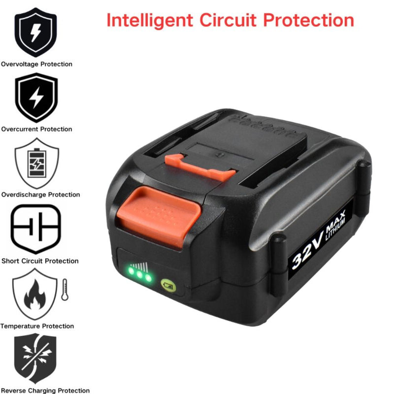 Cargue la imagen en el visor de la galería, [WA3537] Worx WG175 WG175.1 WG275 (32V) - Replacement Electrical Tool Li-ion Battery - Polar Tech Australia
