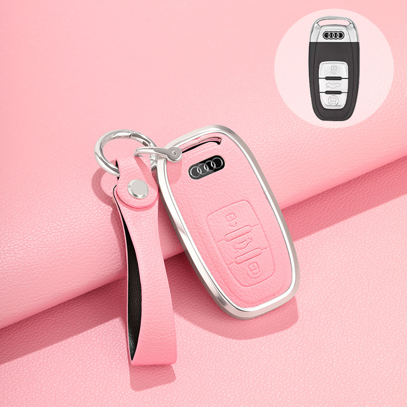 Cargue la imagen en el visor de la galería, Audi 360° All Inclusive Car Key Fob Case Cover For A3, A4, A5, A6, A7, A8, Q2, Q5, Q7, Q8, e-tron

