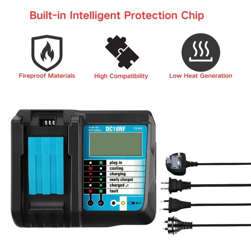 Chargez l&#39;image dans la visionneuse de la galerie, Replacement Charger For Makita 14.4V-18V / 3.5A Electrical Tool Li-ion Battery - Polar Tech Australia
