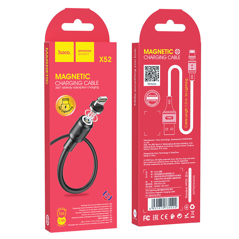 Cargue la imagen en el visor de la galería, [X52] HOCO Magnetic Magnet Suction Charging Cable (Lightning/Micro/Type C) - Polar Tech Australia
