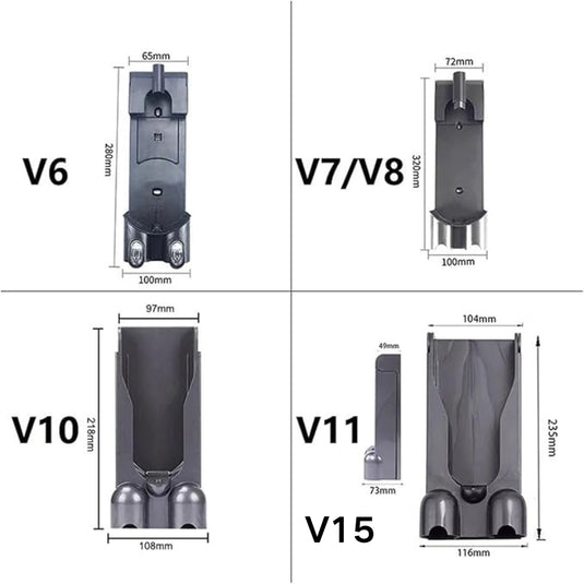 [OEM] Dyson V6 / V7 / V8 / V10 / V11 / V15 Vacuum Cleaner - Charging Rack Storage Rack Pylons Docking Station Hanger Nozzle Bracket Replacement Part - Polar Tech Australia