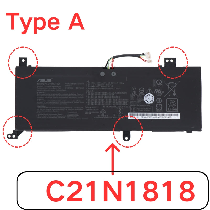Load image into Gallery viewer, [C21N1818 / C21N1818-1 / C21N1818-2] ASUS VivoBook X412 / X512 / X712 Series - Replacement Battery - Polar Tech Australia
