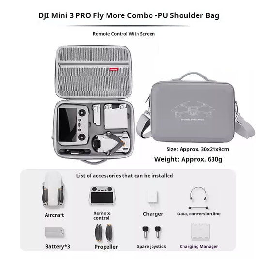DJI Mini 3/4 Pro/2 SE Storage Bag Portable Case - Polar Tech Australia