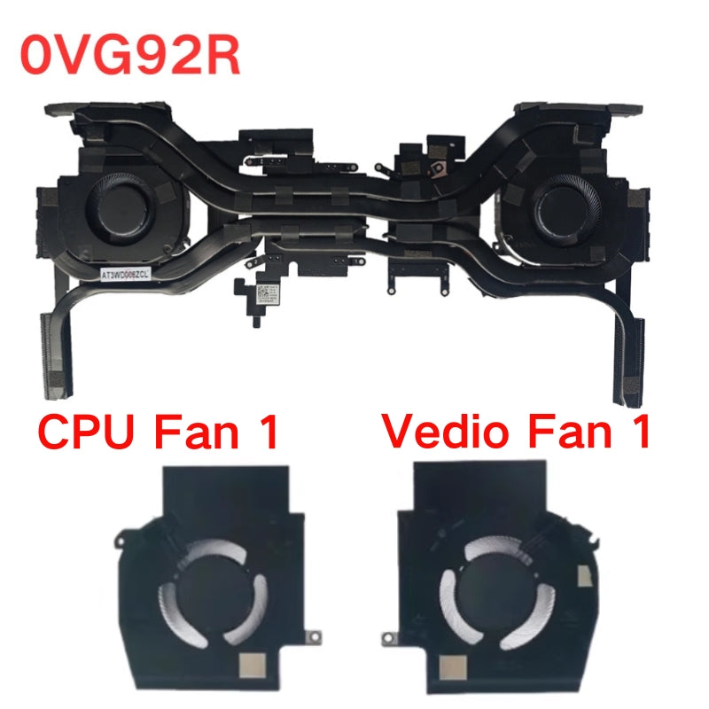 Cargue la imagen en el visor de la galería, Dell Alienware X16 R1 R2 Series - Laptop CPU &amp; GPU Cooling Fan Cooler - Polar Tech Australia

