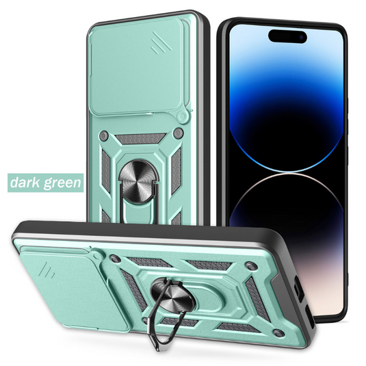 [Built-in Metal Kickstand][With Lens Cover] Nothing Phone (3a)/Pro Full-Cover Shockproof Protective Case - Polar Tech Australia
