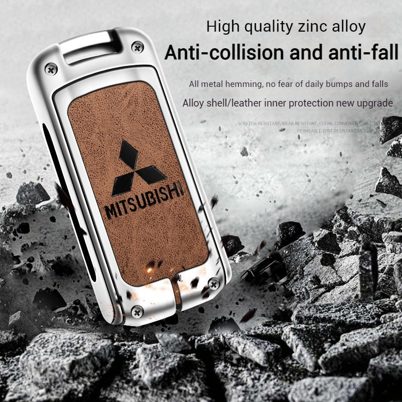Chargez l&#39;image dans la visionneuse de la galerie, Mitsubishi Full Alloy Protection Car Key Fob Case Cover For ASX, Outlander, Eclipse Cross
