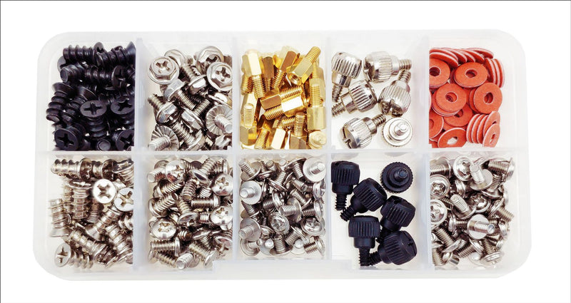 Cargue la imagen en el visor de la galería, [228 Pieces] Stainless Steel Assorted Computer Screw Kit Motherboard HDD Hard Drive, Case, Fan, Graphics Spacers Screws

