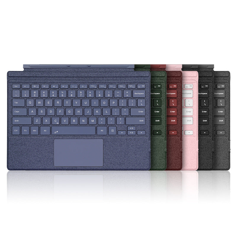 Chargez l&#39;image dans la visionneuse de la galerie, [With RGB Backlit] Microsoft Surface Pro 3/4/5/6/7/7 Plus - Compatible Ultra Thin Wireless Bluetooth Magnetic Touch Keyboard
