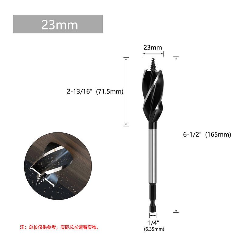 Cargue la imagen en el visor de la galería, Woodworking Twist Drill Bit Auger Drill Garden Auger Square Hole Drill Bit (8 - 35mm)
