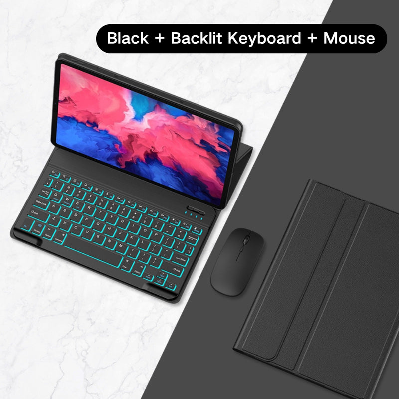 Cargue la imagen en el visor de la galería, Lenovo Tab M11 11.0&quot; 2024 (TB-330XU/330FU) - Detachable Magnetic Bluetooth Keyboard Case With Backlight and Mouse - Polar Tech Australia

