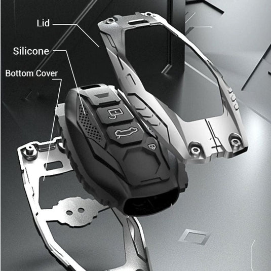 MG Mecha Style Smart Remote Control Car Key Fob Case Cover For MG5, MG6, ZST, ZS, HS