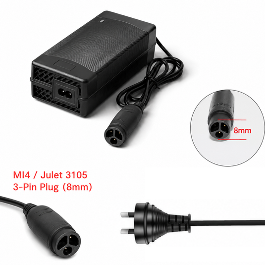 [48V-54.6V/3A][Mi4-Julet 3105] Universal Charger For 48V Li-Ion Lithium Battery Pack Electric Scooter EBike AC Power Adapter Charger