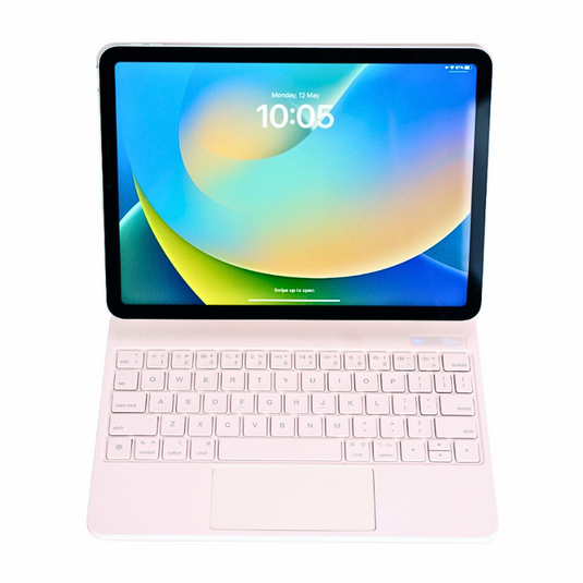 Magic Magnetic Floating Trackpad Wireless 7 Multi-Color Backlit Keyboard Case for Apple iPad 10.9” & 11“ 10/11th Gen (2022/2025)