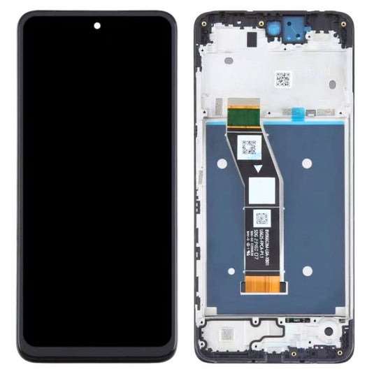 [With Frame] Motorola Moto G24 (XT2423-1) LCD & Touch Digitizer Display Screen Assembly - Polar Tech Australia